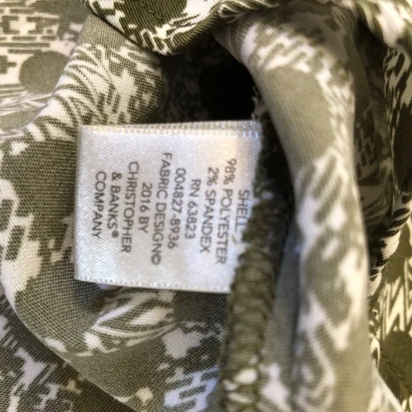 Brown & cream patterned hi-low SS tunic, L, Christopher & Banks - Picture 4 of 12